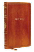 King James Version Personal Size Reference Bible in brown imitation leather