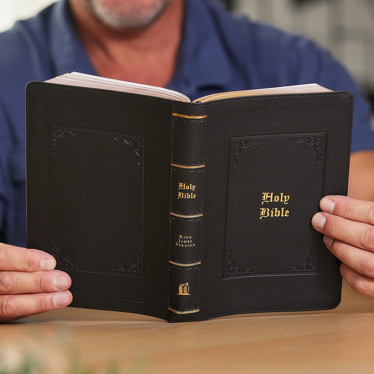 Large Print KJV Reference Bible with Red Letter Vintage Series Leathersoft Cover