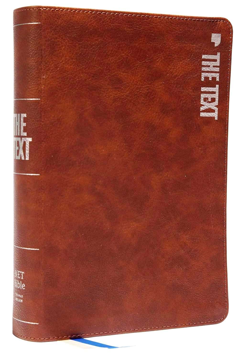 NET The Text Bible, British Tan Leather Soft Cover, ISBN: 9780785248170