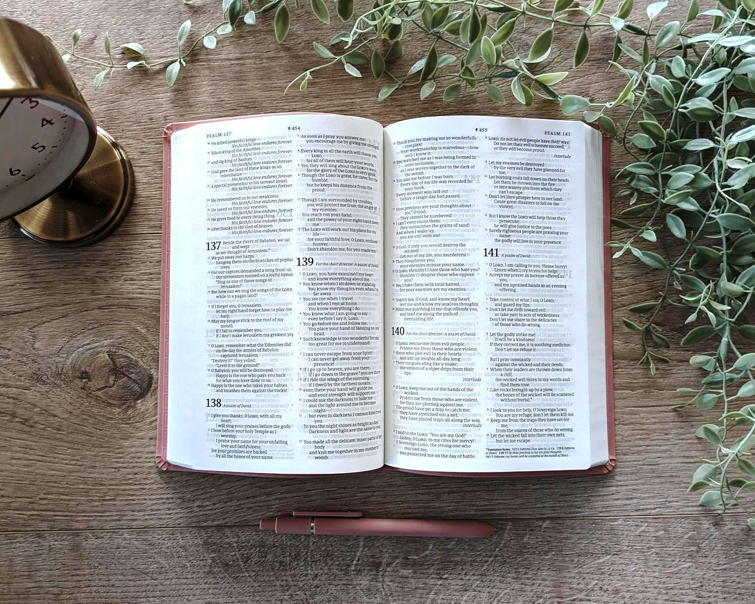 NLT Premium Value Thinline Bible: Dusty Pink Vines Leather-Like Cover (ISBN: 978196484789)