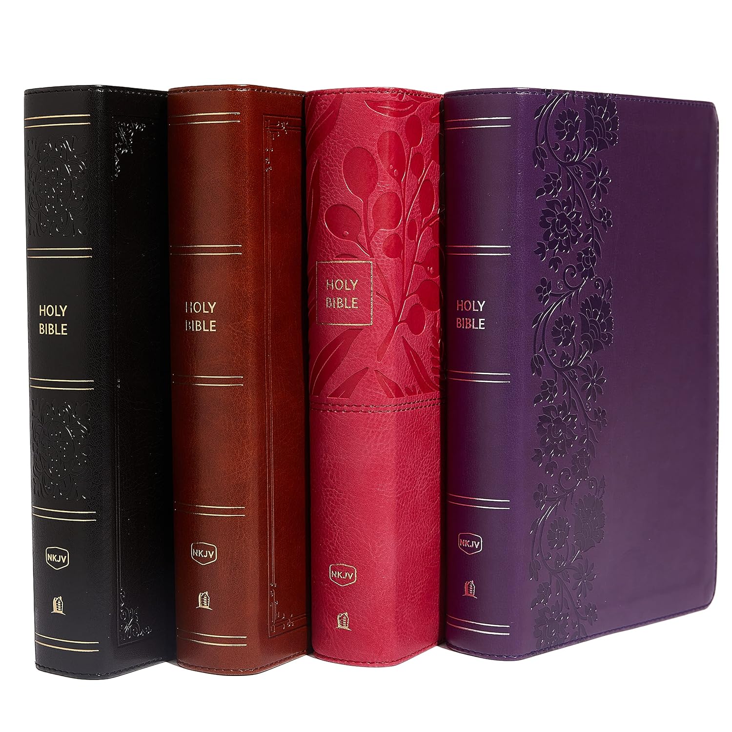 NKJV, End-of-Verse Reference Bible, Personal Size Large Print, Leathersoft, Black, Thumb Indexed, Red Letter, Comfort Print: Holy Bible, New King James Version Imitation Leather – Large Print,