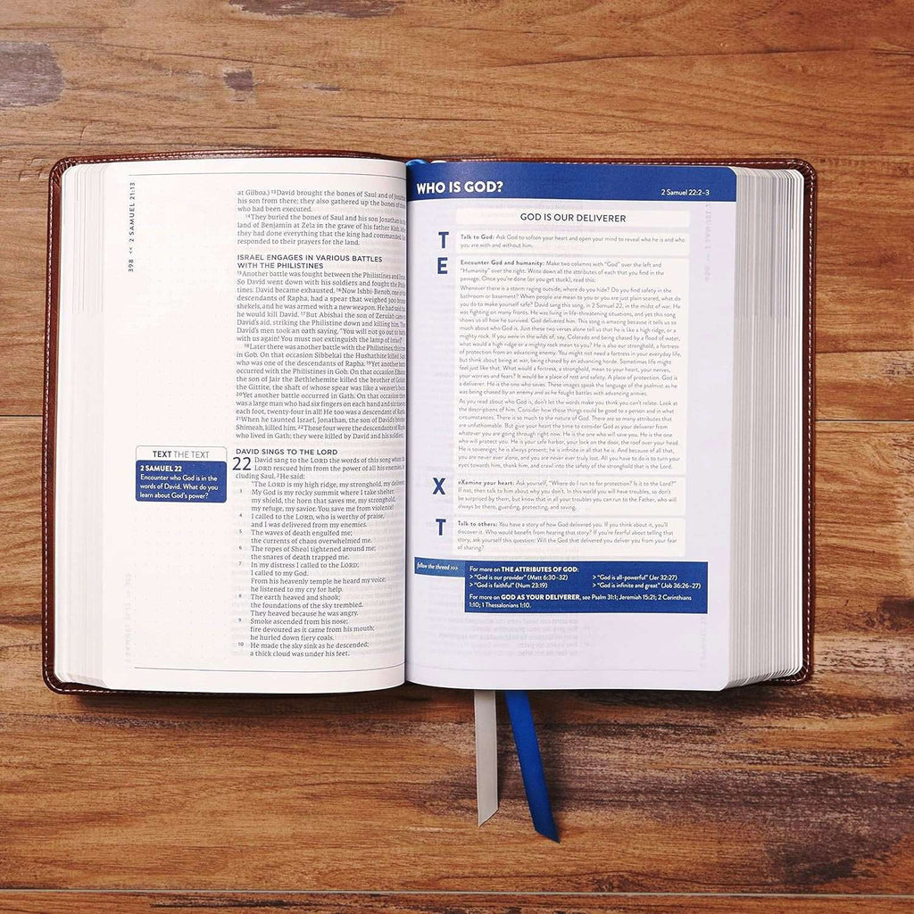 NET The Text Bible, British Tan Leather Soft Cover, ISBN: 9780785248170