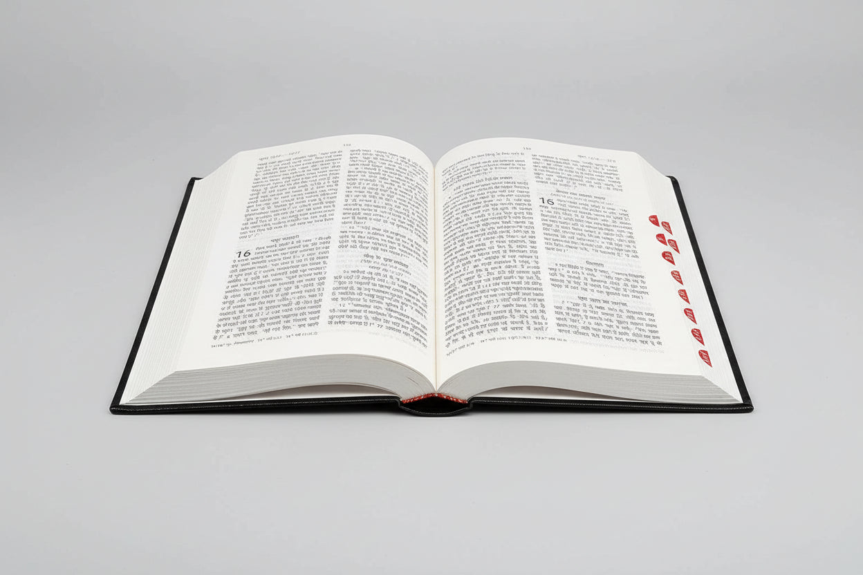 Limited Edition Hindi Bible Dy PU White with Thumb Index (TI) & Gilt Edges | Amity Edition | Elegant Gift & Devotional Bible