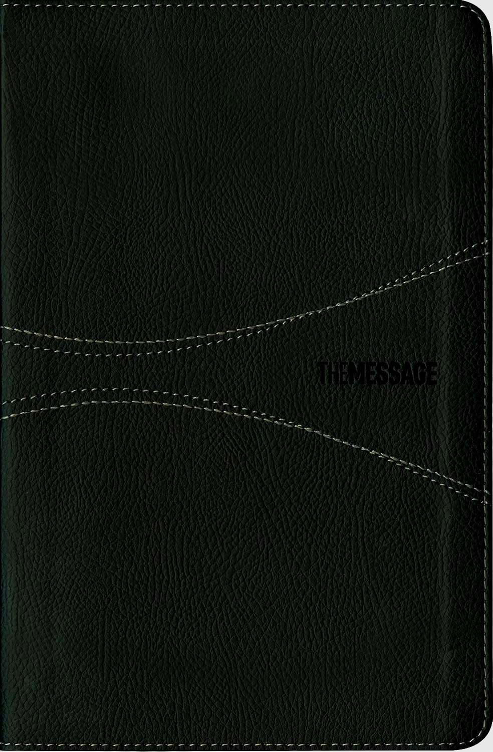 The Message Bible: Personal Size Edition - Black Wave Leather-Look Cover (ISBN: 9781631465284)