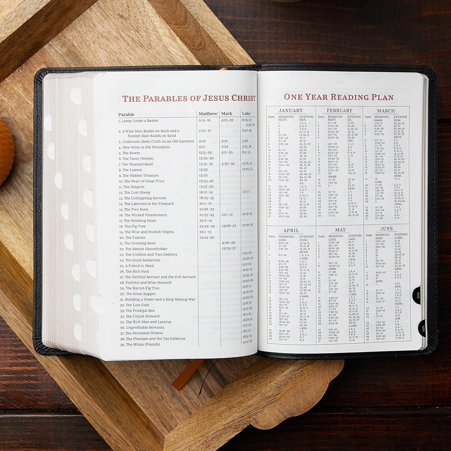 Reference Bible with King James Version translation in imitation leather