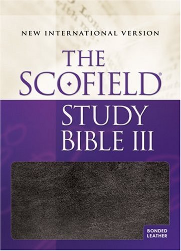 NIV Scofield Study Bible III Black Burgundy Cover