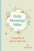 Anglicised version of the NLT Baby Blessings Bible, a keepsake for recording precious moments.