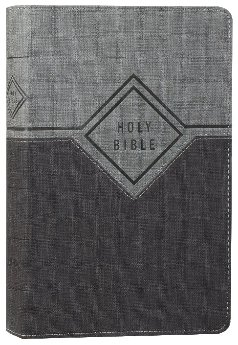 NIV Premium Gift Bible in red letter edition, black and gray cover