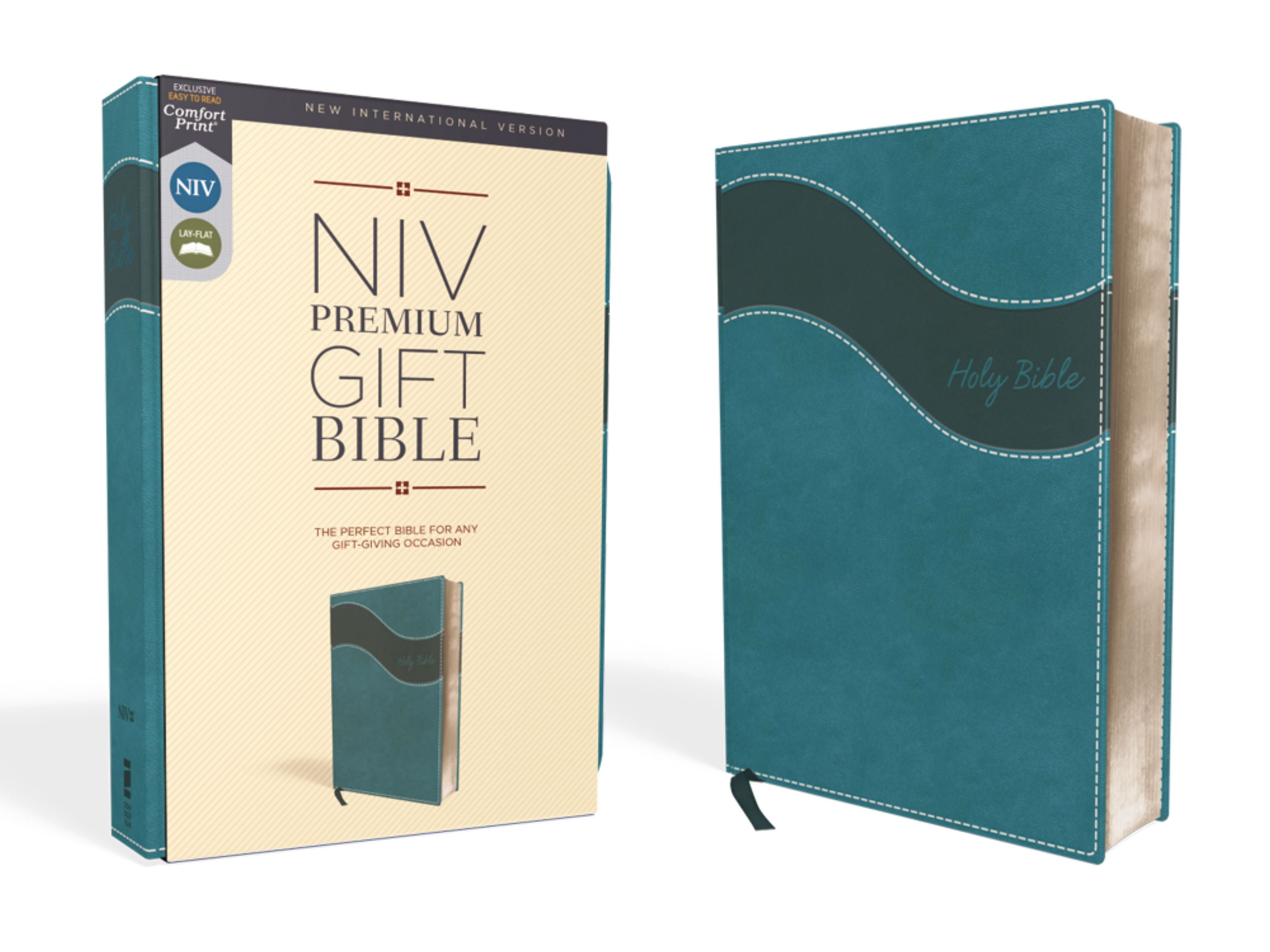 NIV Premium Gift Bible Blue Indexed Red Letter Edition