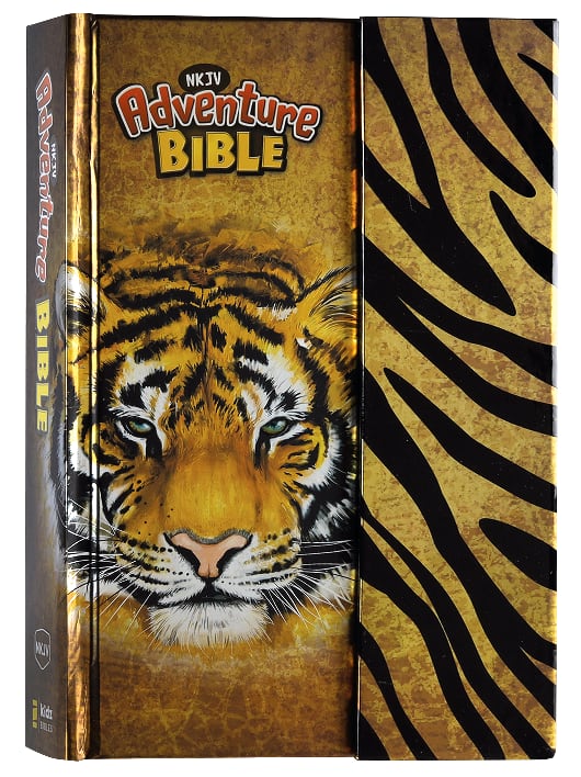 NKJV Adventure Bible featuring a magnetic closure, perfect for readers who love to explore the Bible