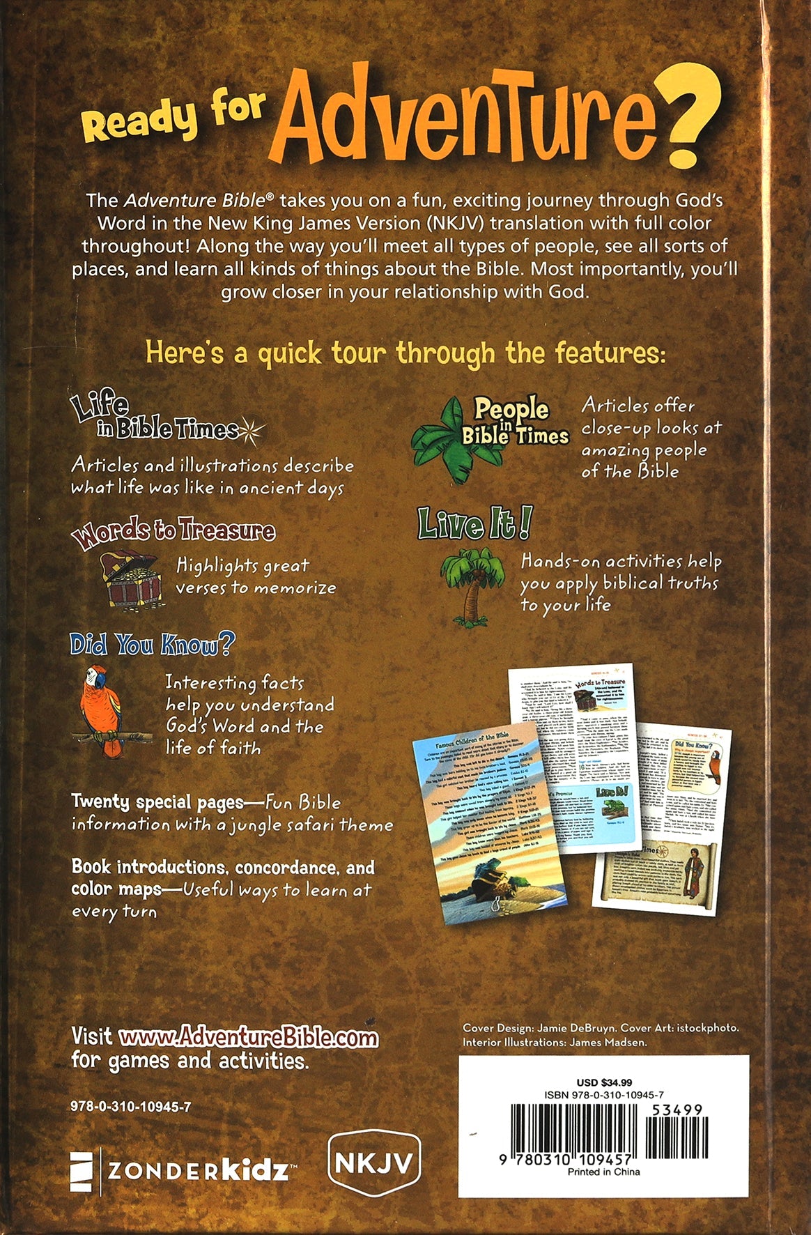 NKJV Adventure Bible with magnetic closure, ideal for kids and adults alike to engage with God's Word