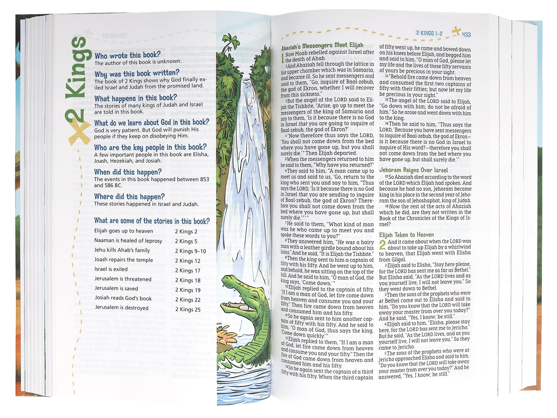 Inside pages of the Adventure Bible for Kids, New International Version (NIV)