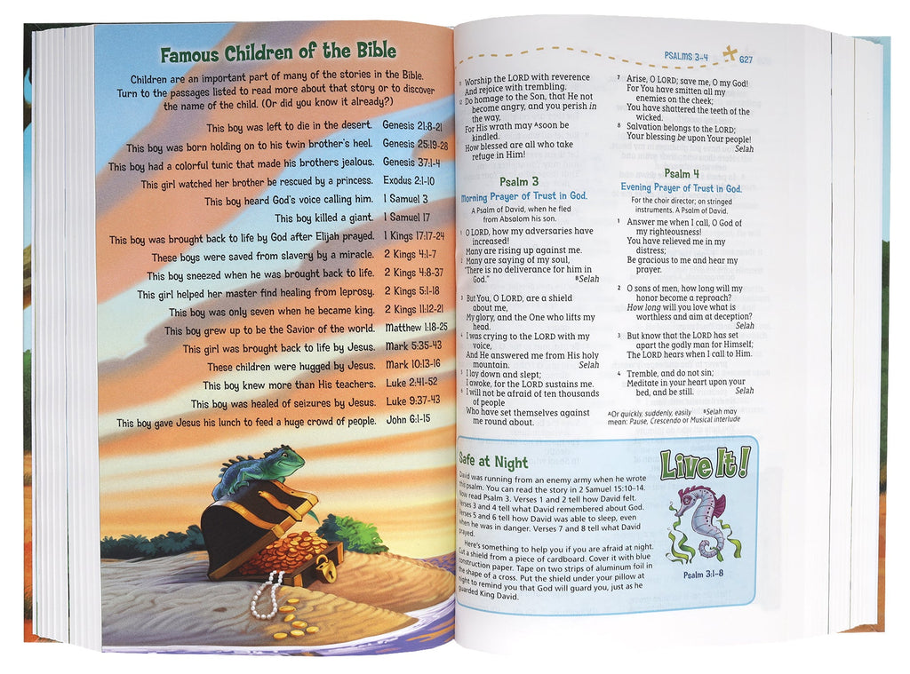 Adventure Bible for Kids, New International Version (NIV) Bible for kids with notes and illustrations