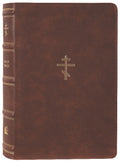 NKJV Orthodox Study Bible Brown (Black Letter Edition)