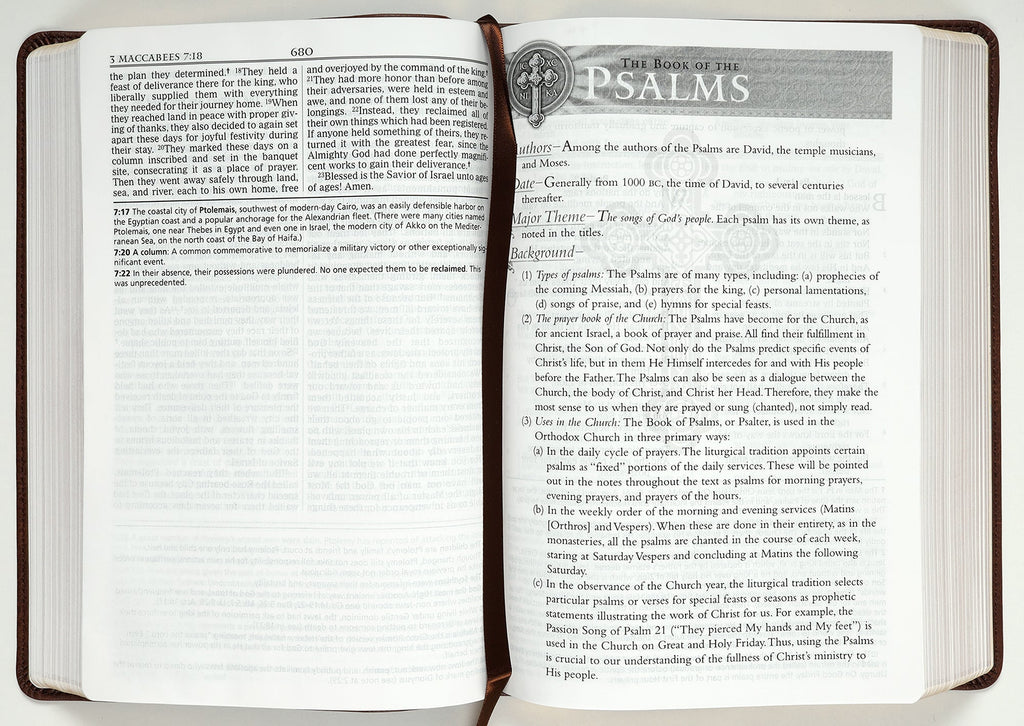 NKJV Orthodox Study Bible Brown (Black Letter Edition)
