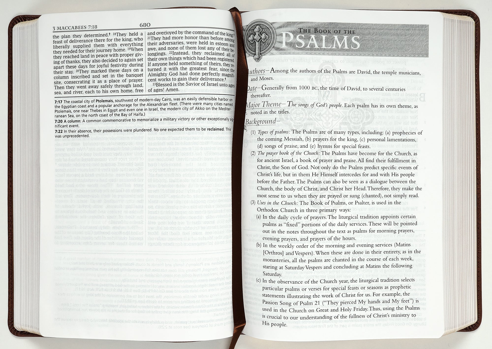 NKJV Orthodox Study Bible Brown (Black Letter Edition)