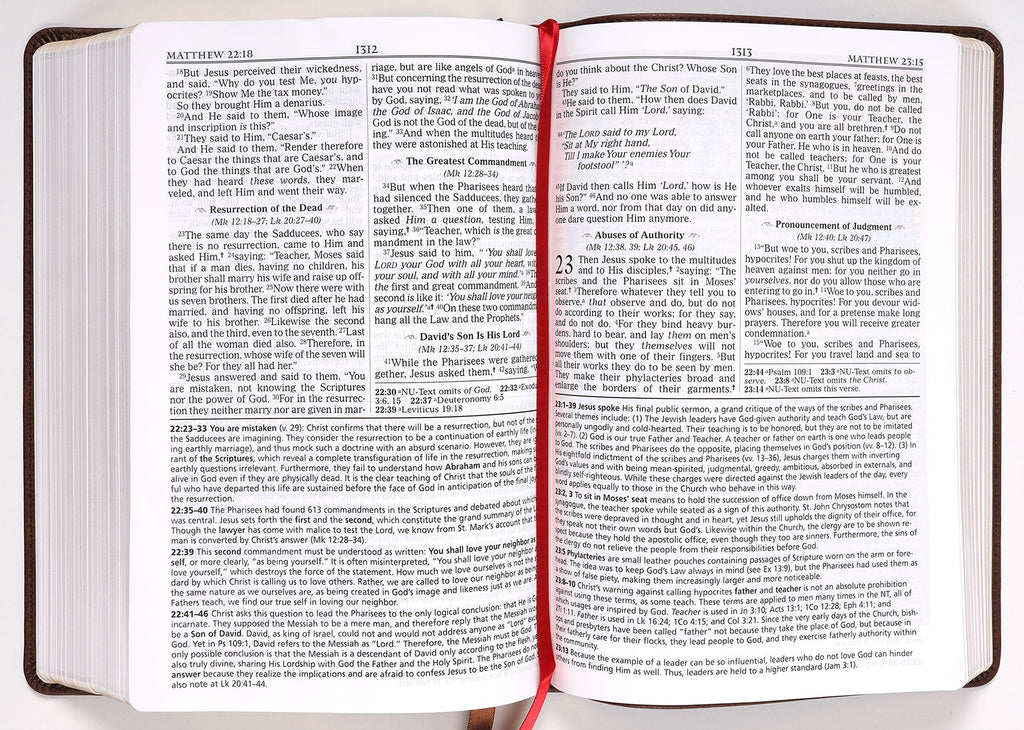 NKJV Orthodox Study Bible Brown (Black Letter Edition)