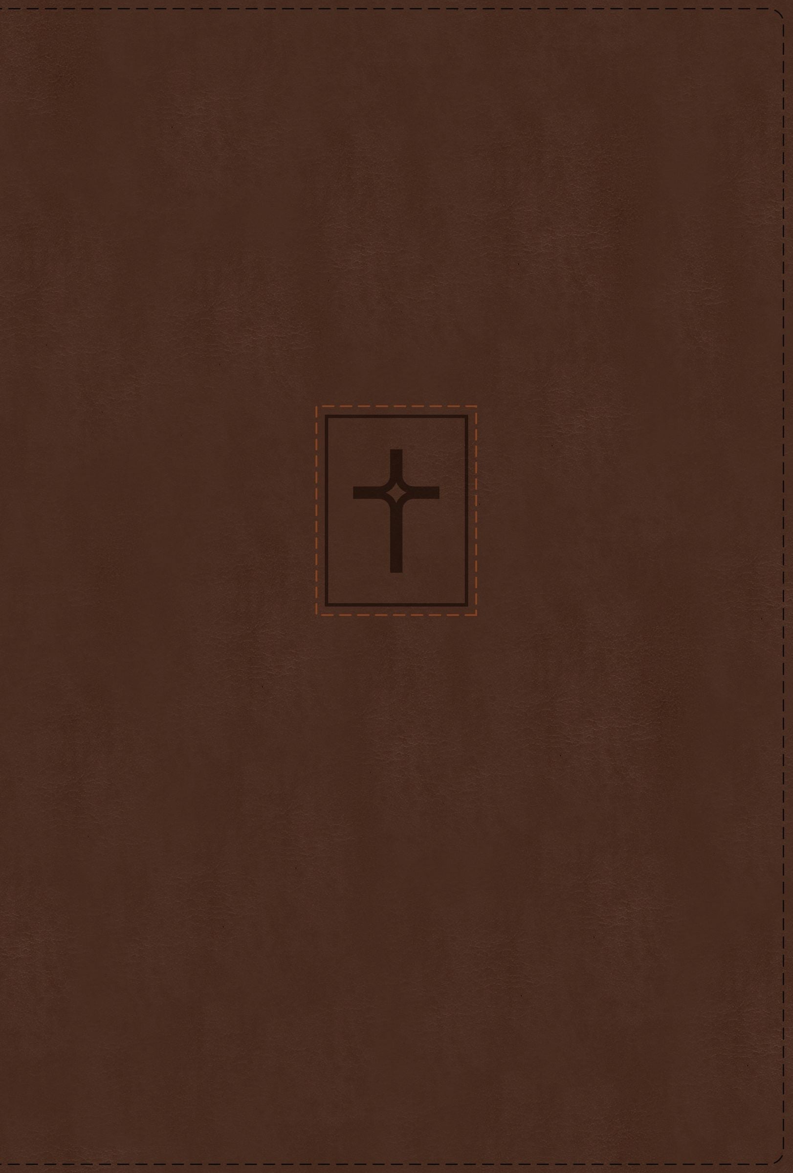 NIV Thinline Bible Large Print Brown Indexed (Red Letter Edition)