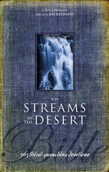 NIV Streams in the Desert Bible Hardcover Devotional with 365 Daily Inspirational Readings