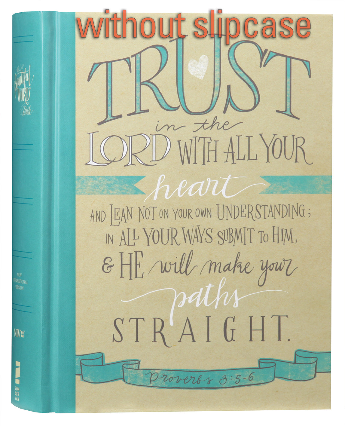Close-up of the NIV Devotional Journaling Bible with Beautiful Word Design, black letter edition