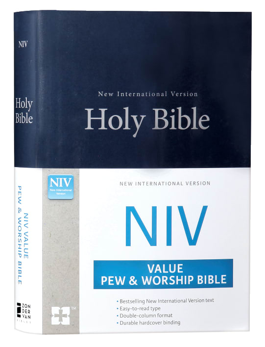 NIV Blue Value Pew and Worship Bible in Black Letter Edition
