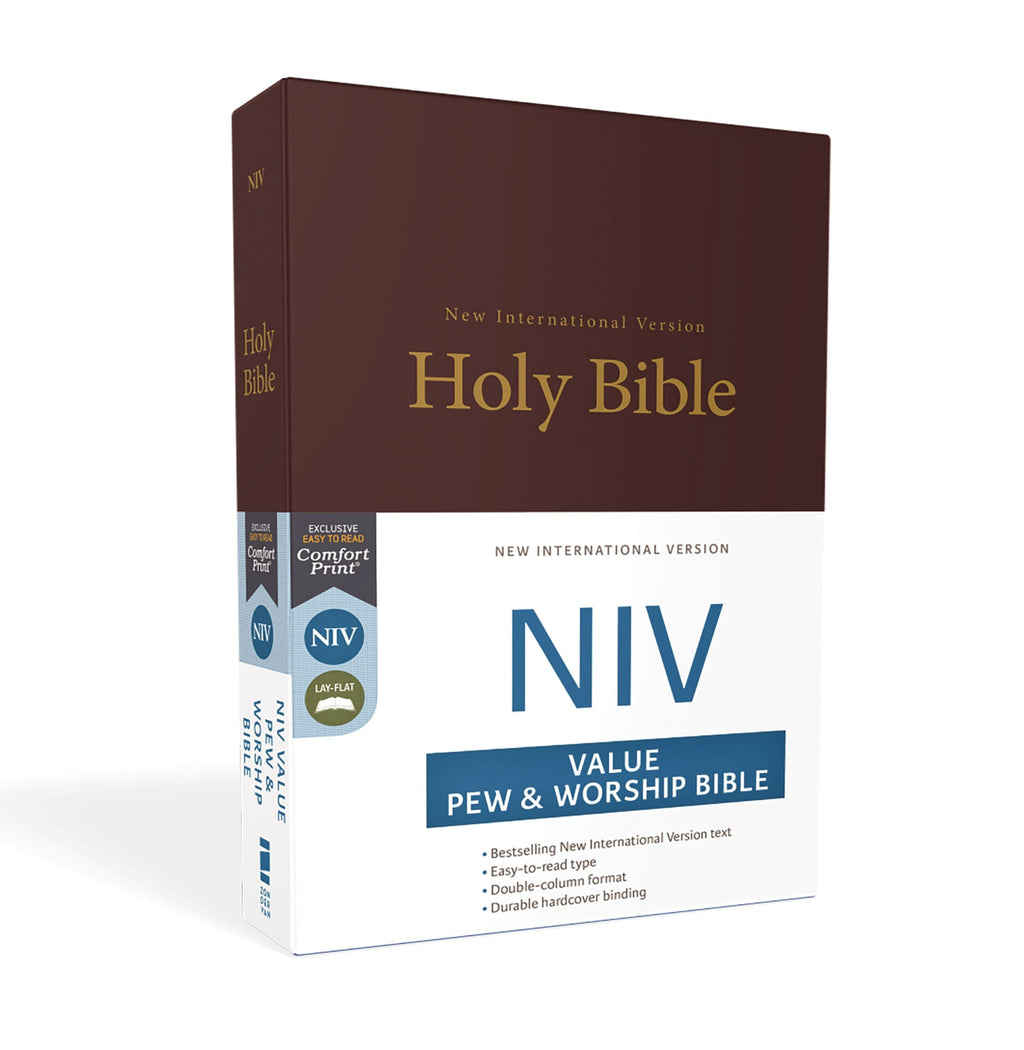 Burgundy cover NIV Value Pew and Worship Bible, black letter edition