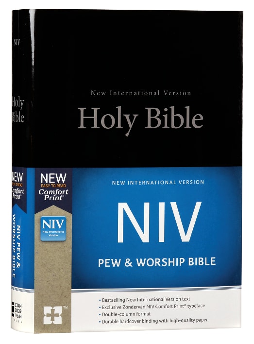 NIV Pew and Worship Bible in Black Letter Edition, a professional Bible for worship and daily reading