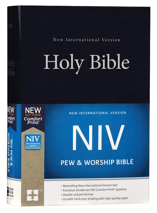 Blue Black Letter Edition NIV Pew and Worship Bible