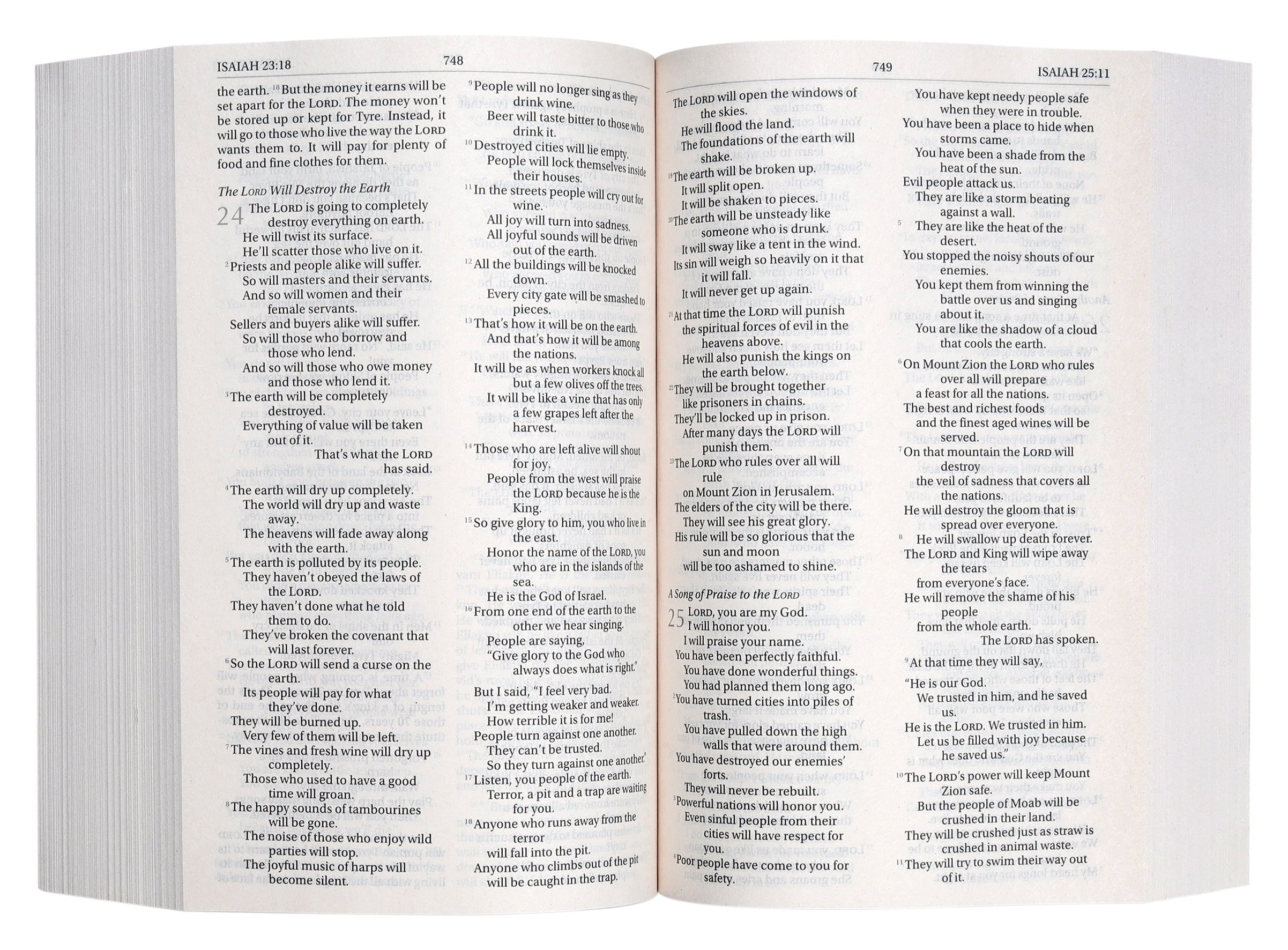 NIV Outreach New Testament, Black Letter Edition with Orange Cross design, on a bookshelf