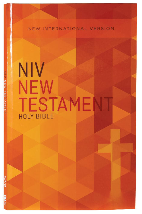 NIV Outreach New Testament in Black Letter Edition with Orange Cross design