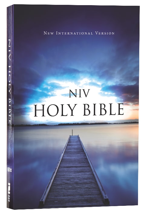 Blue Pier Black Letter Edition NIV Value Bible for in-depth study and outreach