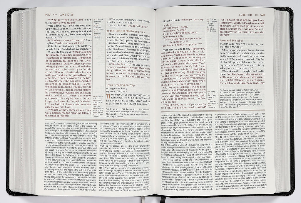Black Letter Edition Large Print NIV Study Bible for comprehensive study