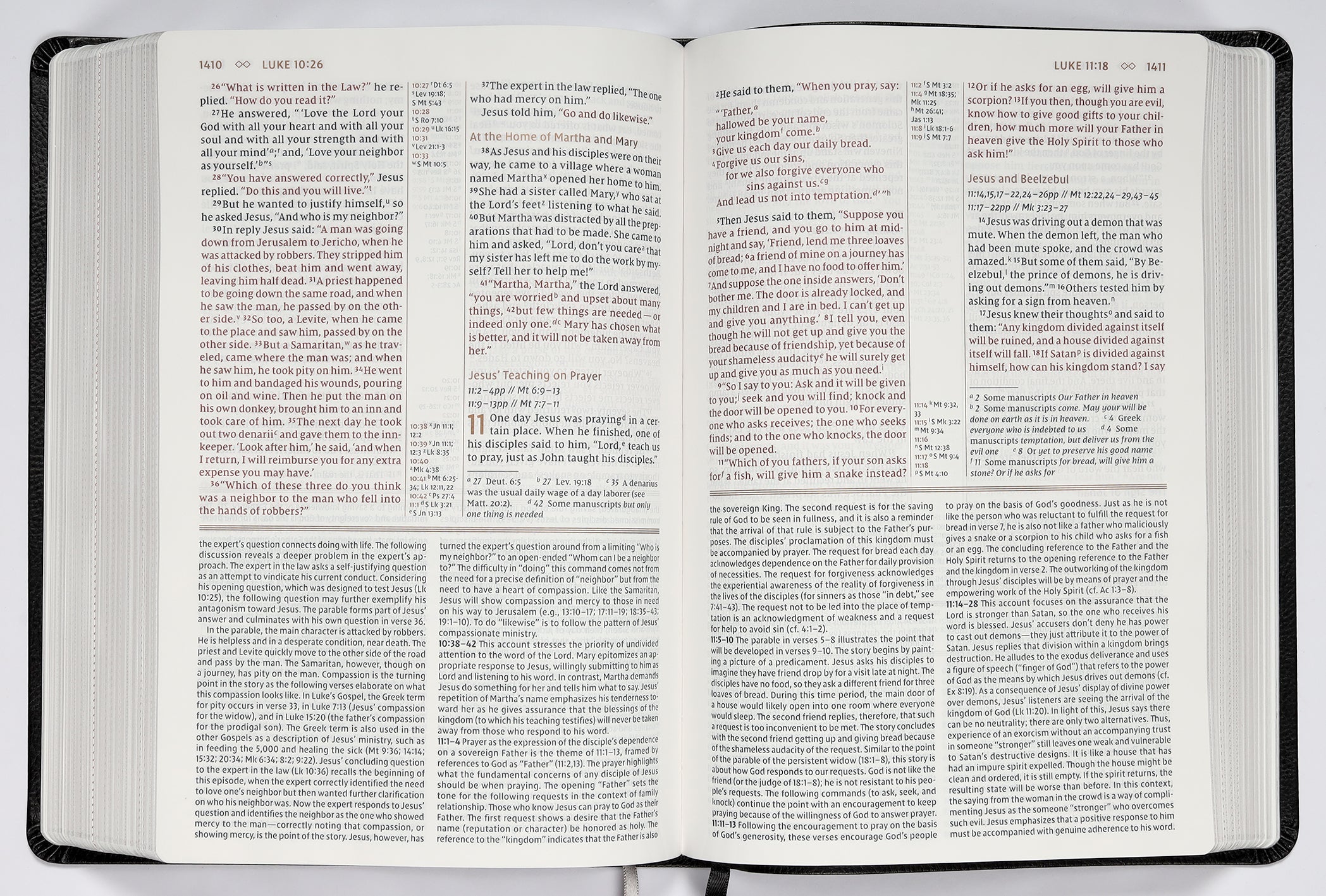 Black Letter Edition Large Print NIV Study Bible for comprehensive study