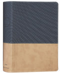 NIV Study Bible Navy/Tan Indexed in Red Letter Edition, Fully Revised for 2020