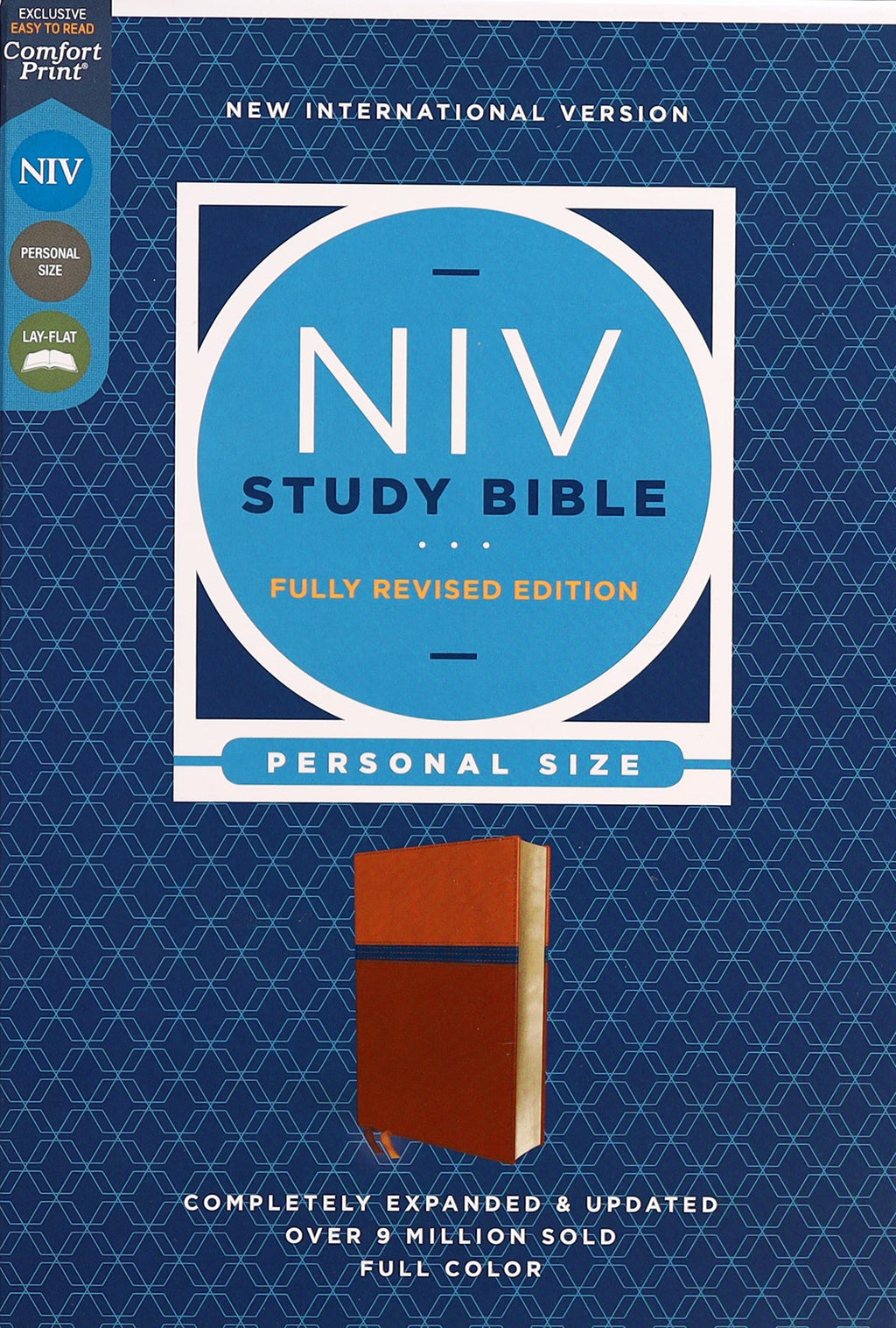 Personal Size Brown Blue NIV Study Bible Red Letter Edition