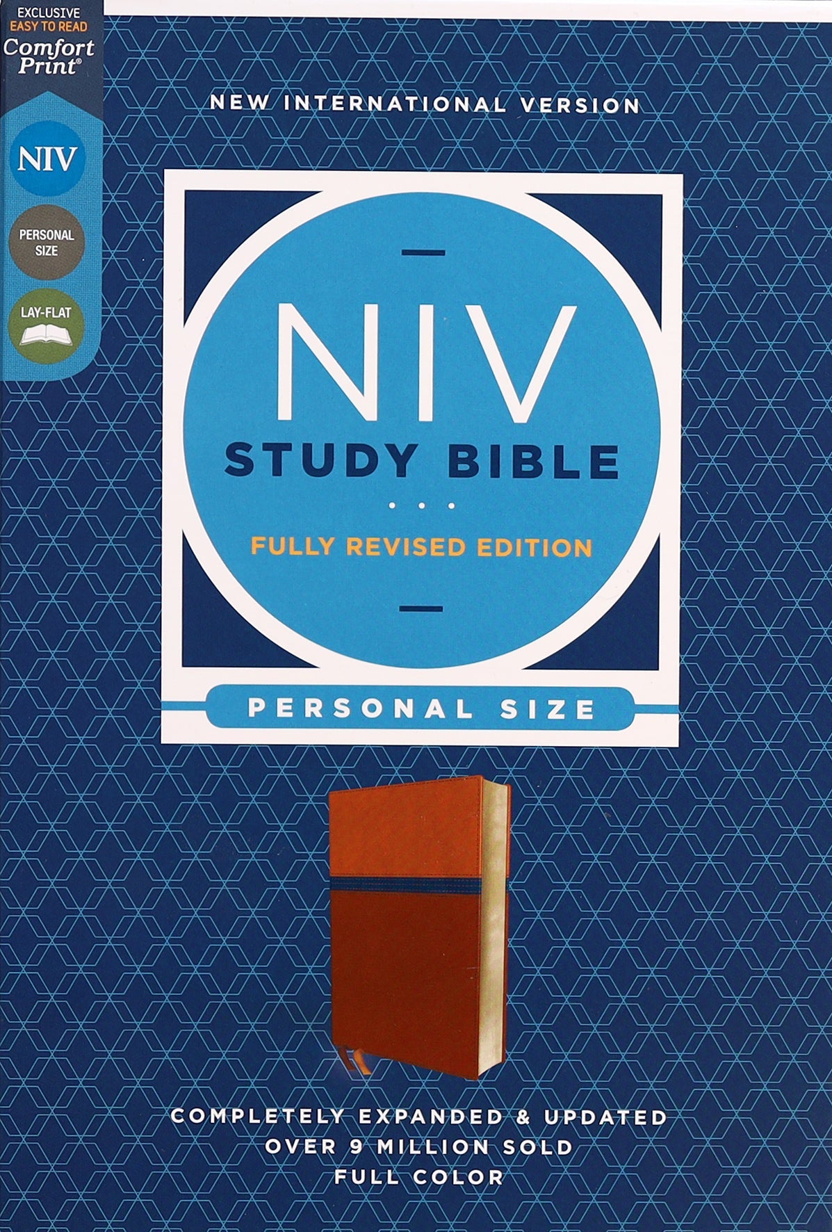 Personal Size Brown Blue NIV Study Bible Red Letter Edition