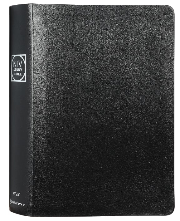 NIV Study Bible Large Print Black Indexed (Red Letter Edition) Fully Revised Edition (2020)