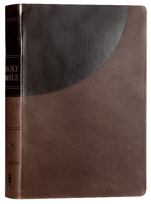 NIV Brown Red Letter Reference Bible with giant print and red letter edition