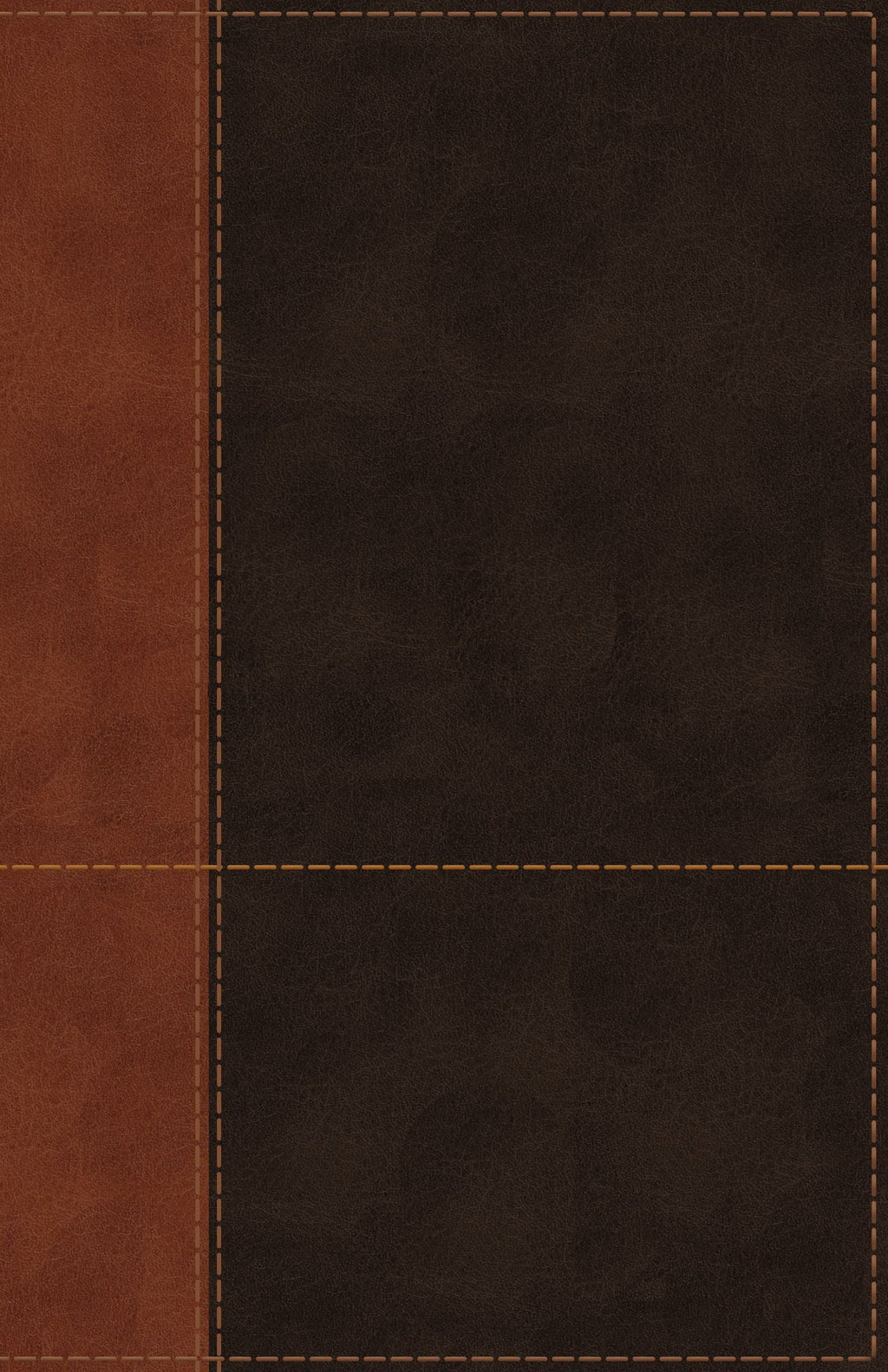 Close-up of the NIV Personal Size Reference Bible Large Print Brown (Red Letter Edition)