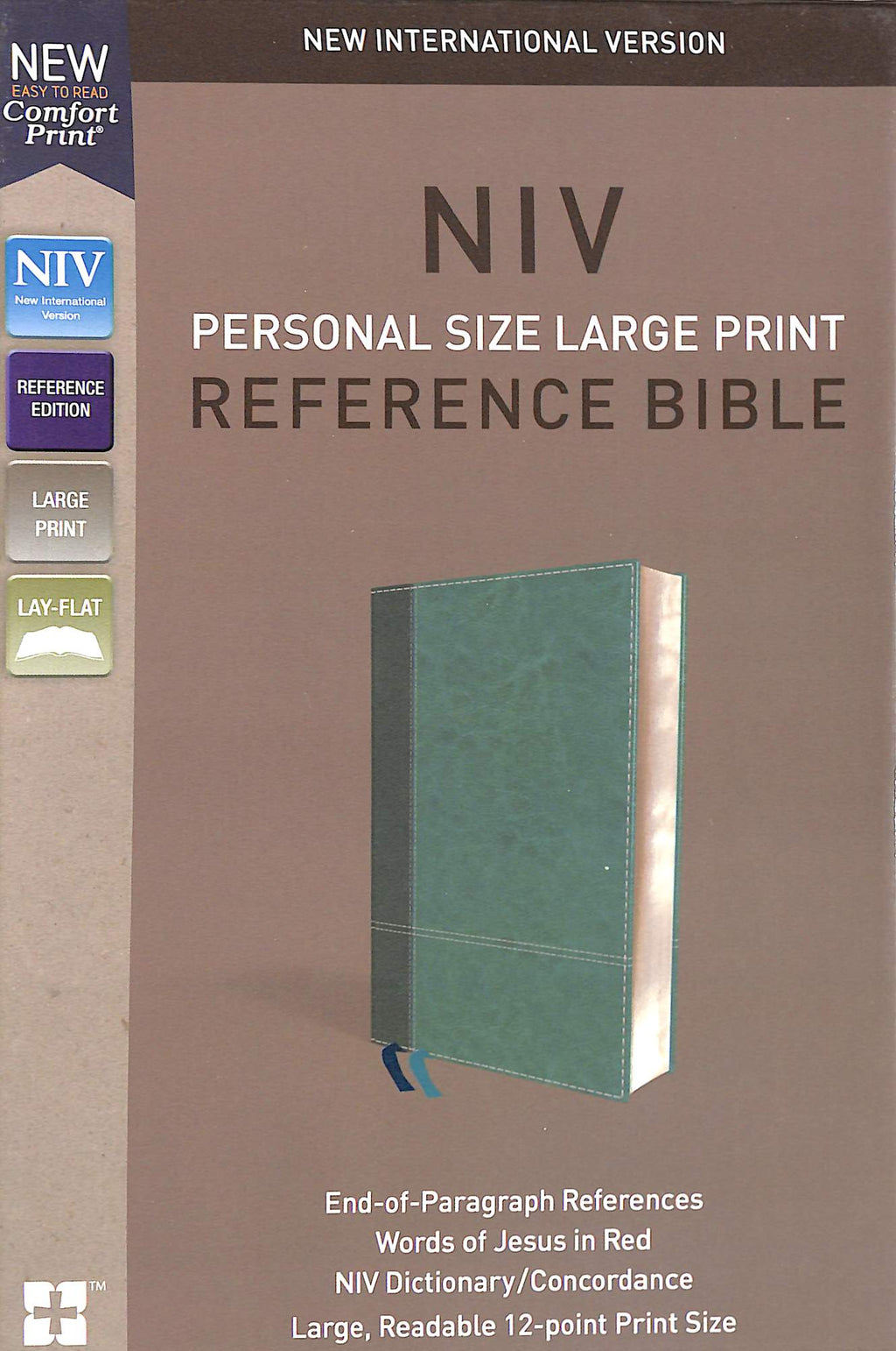 NIV Large Print Blue Reference Bible Red Letter Edition