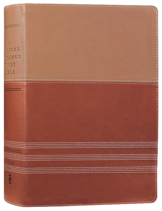 Tan/Brown Black Letter NIV Study Bible for in-depth biblical understanding