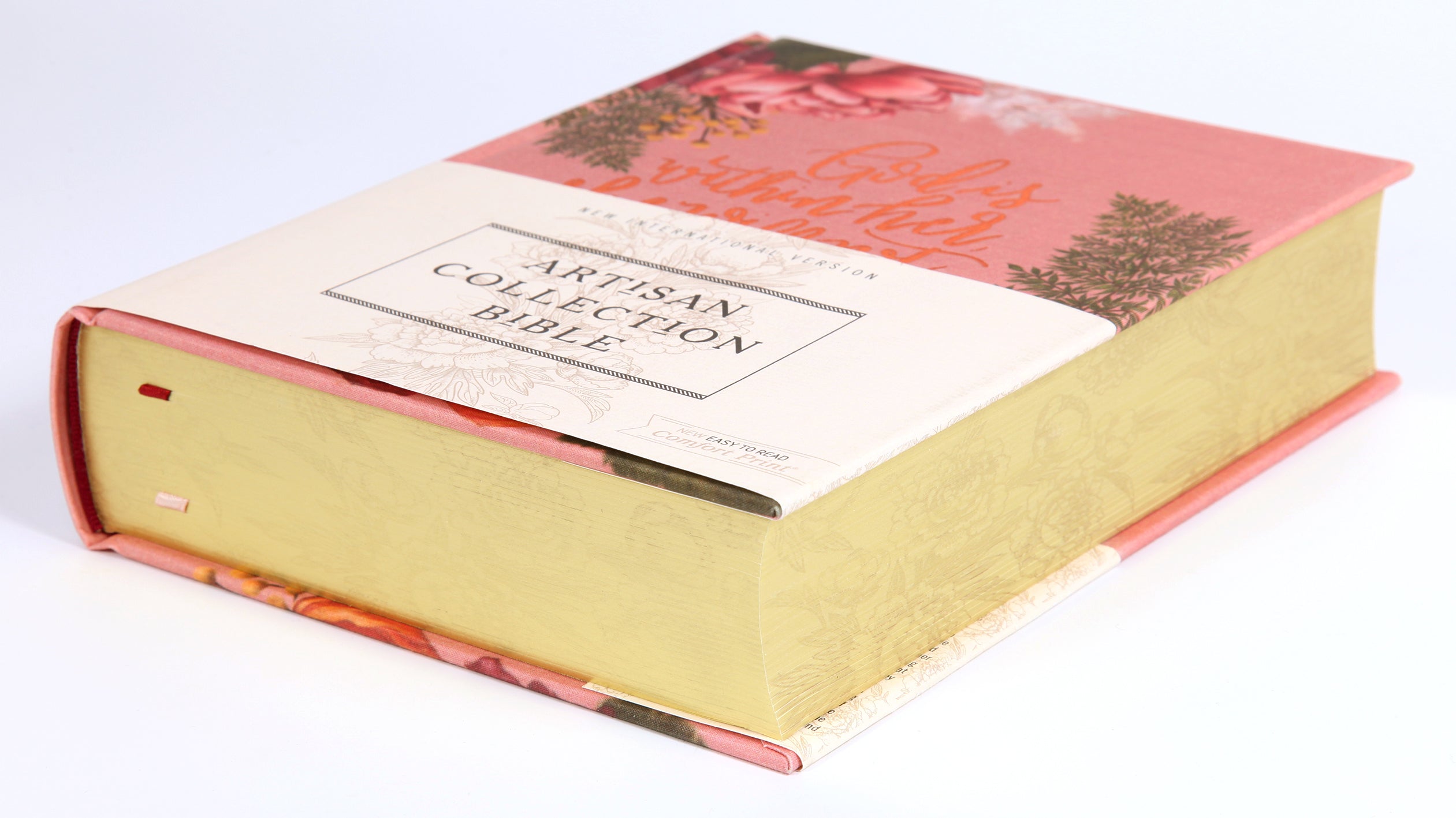NIV Artisan Collection Bible featuring beautiful floral design and journaling space