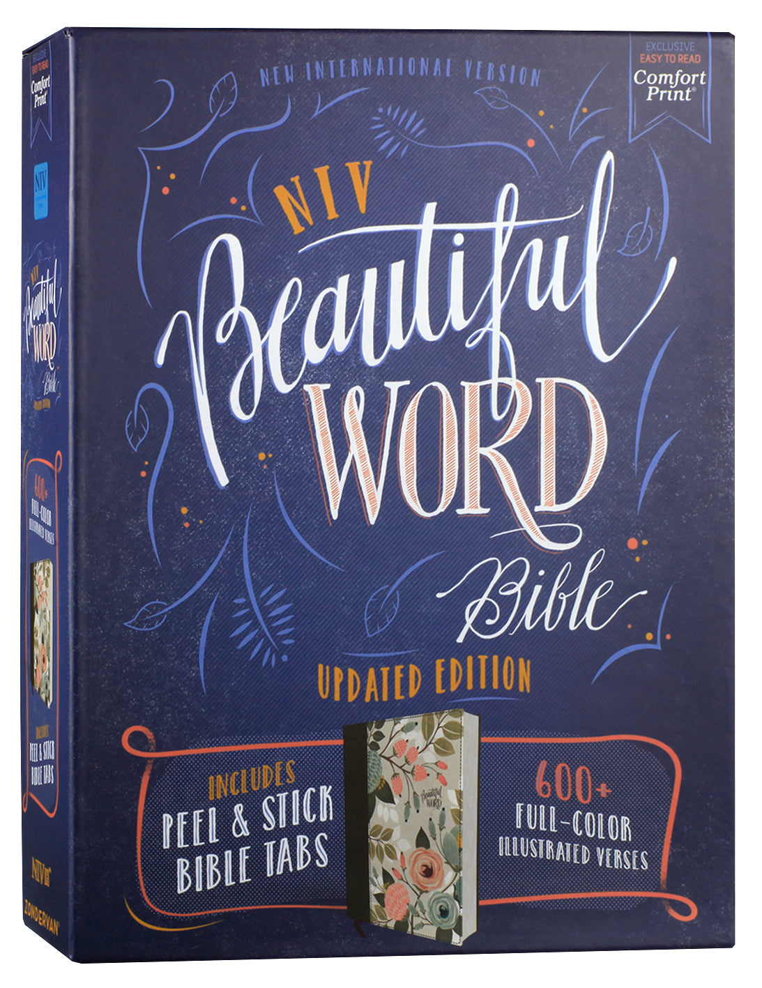 NIV Beautiful Word Bible with journaling space and beautiful multi-color floral cover