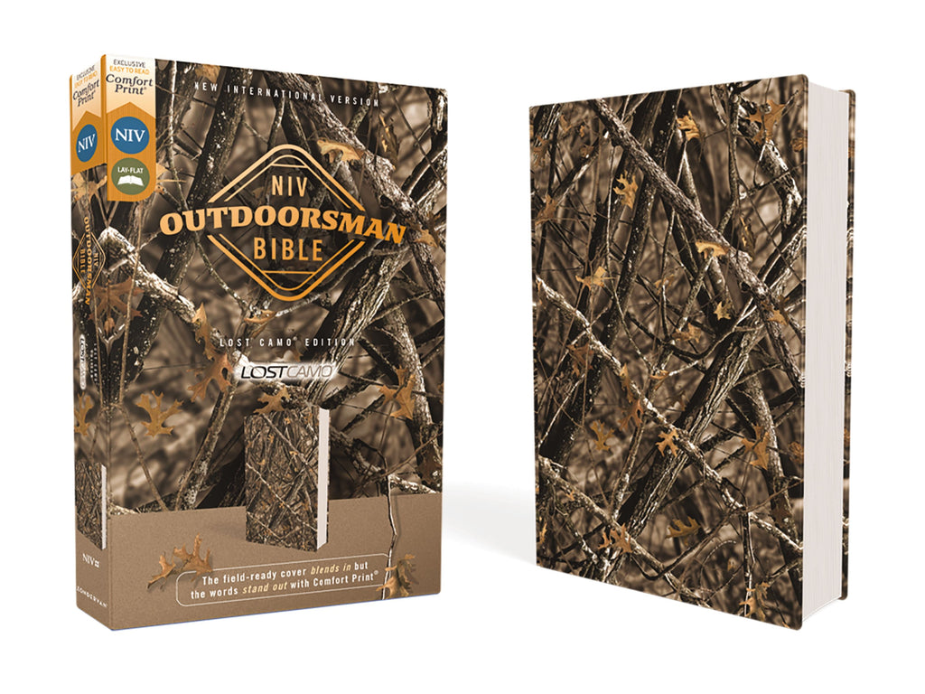 NIV Outdoorsman Bible in Red Letter Edition for outdoor enthusiasts, featuring the New International Version translation.