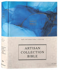 Blue NIV Artisan Collection Bible with red letter edition