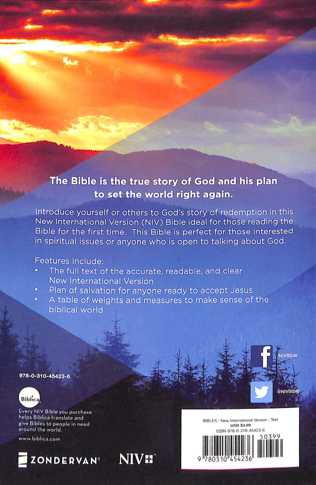 Black Letter Edition of the NIV Value Outreach Bible