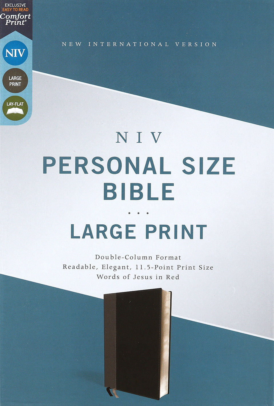 NIV personal size large print black Bible (red letter edition)