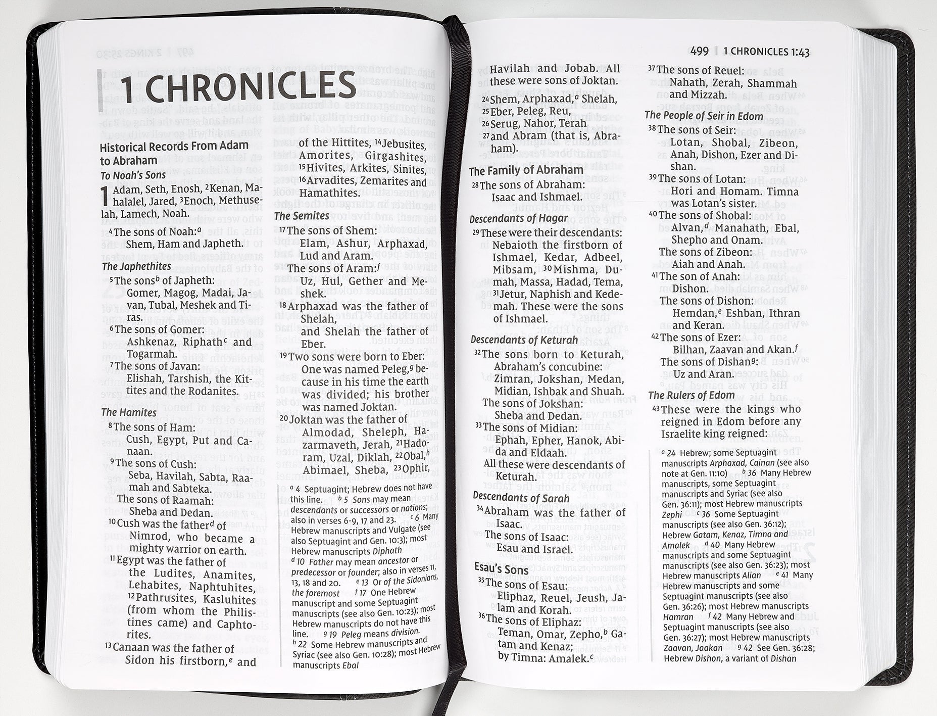 NIV large print black Bible red letter edition personal size