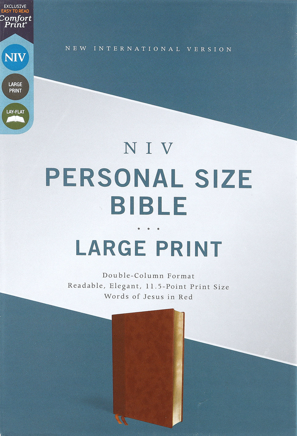 NIV Large Print Personal Size Bible, Red Letter Edition, closed cover
