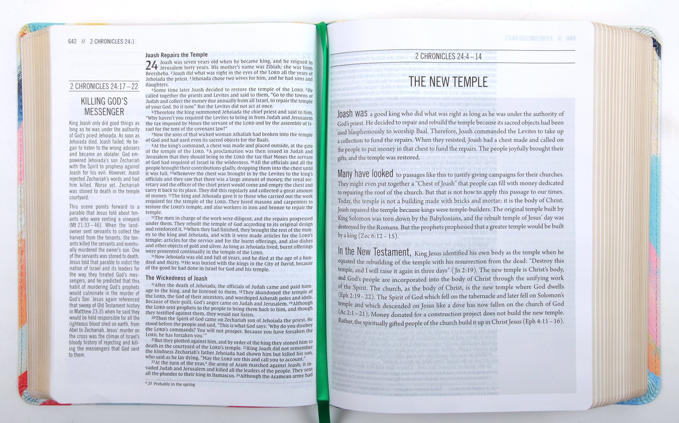 NIV the Jesus Bible Multi-Color Teal